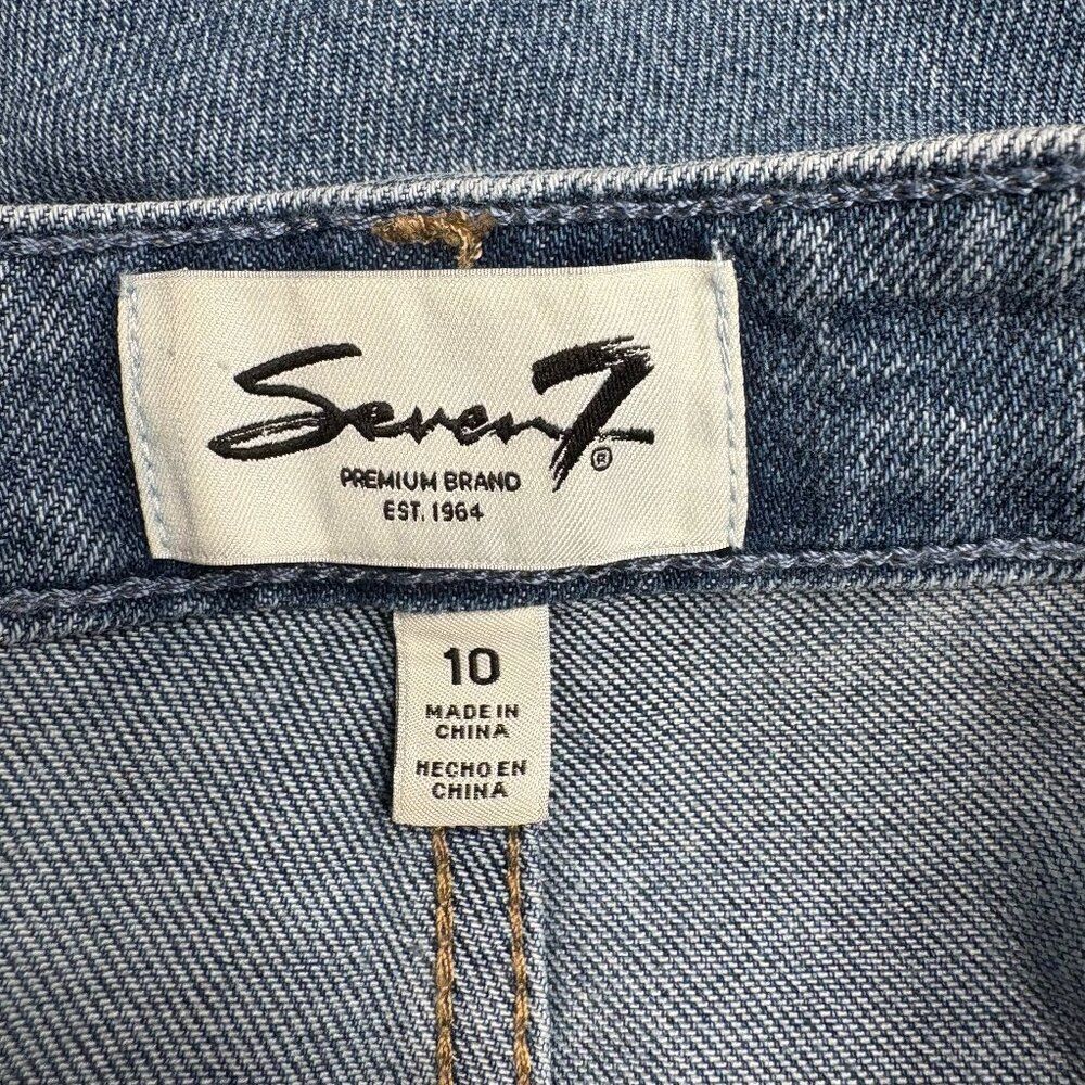 Seven7 High Rise Loose Straight Leg Jeans Size 10 NWT | Sustainable Denim - Picture 5 of 10